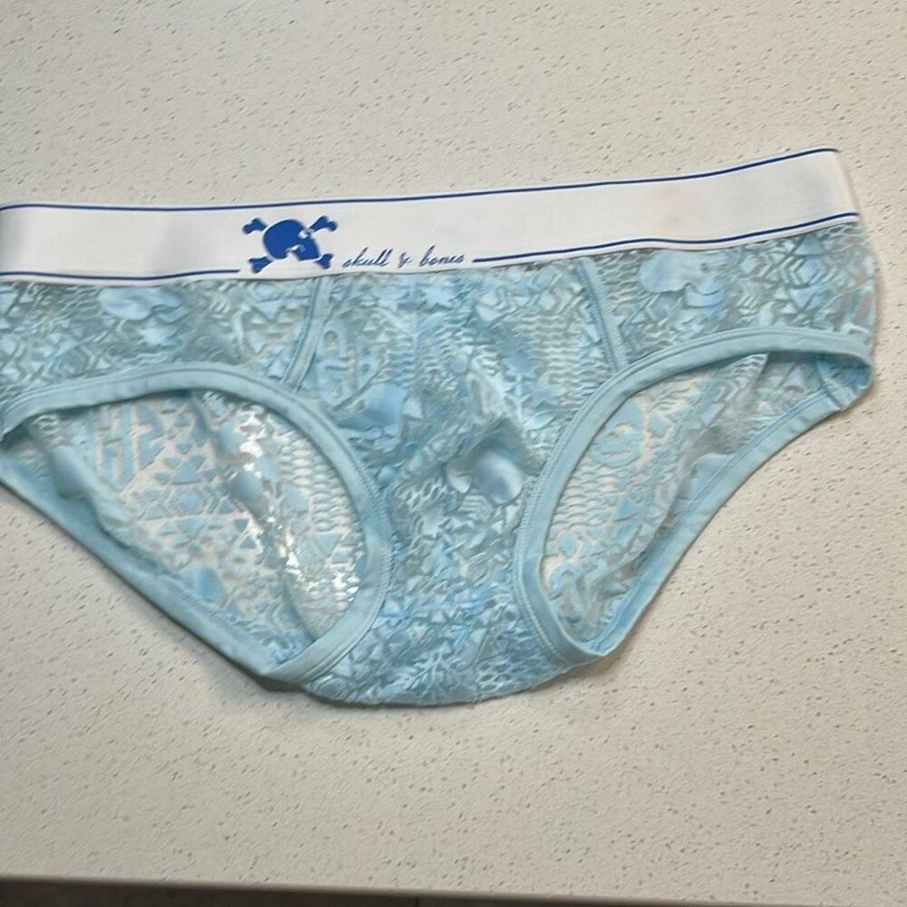 Skull & Bones Graphic Lace Mens Brief Underwear Size XL